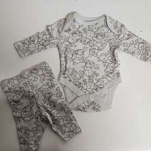 Gray Printed Kids One Piece Set